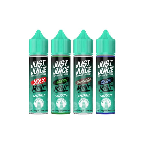 0mg Just Juice Mint 40ml Saltfills (40VG/60PG)