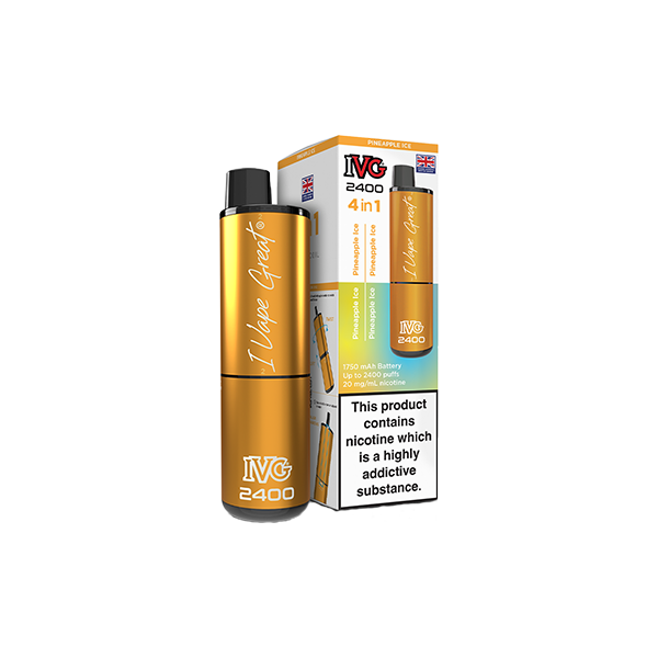 20mg IVG 2400 4 in 1 Pod Rechargeable Vape Kit 2400 Puffs