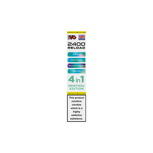 20mg IVG 2400 Reload Multi Edition Prefilled Pods 2ml 2400 Puffs - 4 Pcs