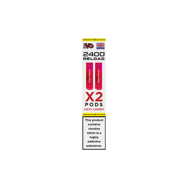 20mg IVG 2400 Reload Prefilled Pods 2ml 2400 Puffs - 2 Pcs