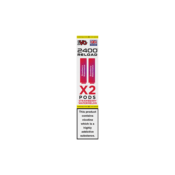 20mg IVG 2400 Reload Prefilled Pods 2ml 2400 Puffs - 2 Pcs