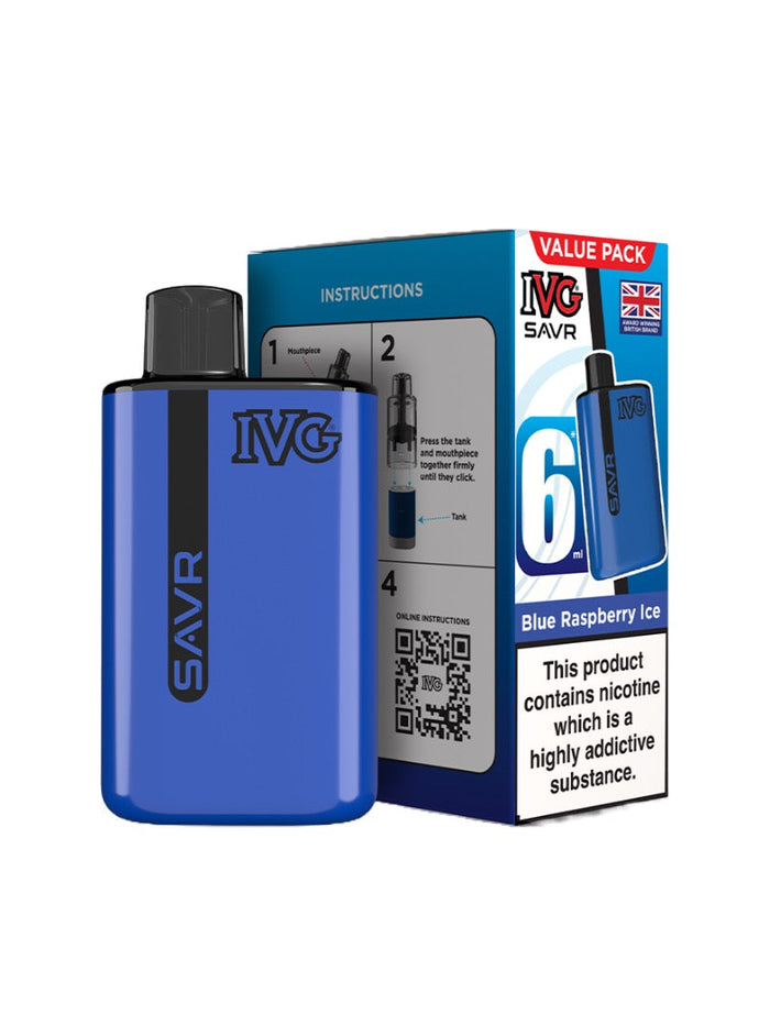 20mg I VG SAVR Prefilled Pod Vape Kit 3000 Puffs