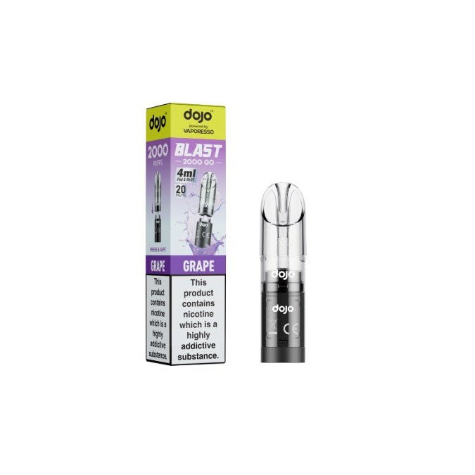 20mg Vaporesso Dojo Blast 2000 Go Prefilled Pod