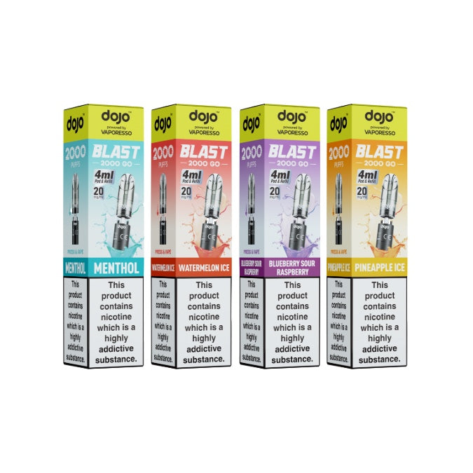 20mg Vaporesso Dojo Blast 2000 Go Prefilled Pod
