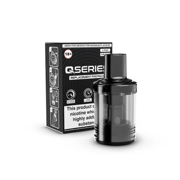 Q series Replacement Pod 2ml - 1 Pc (0.6Ω / 0.8Ω / 1.2Ω)