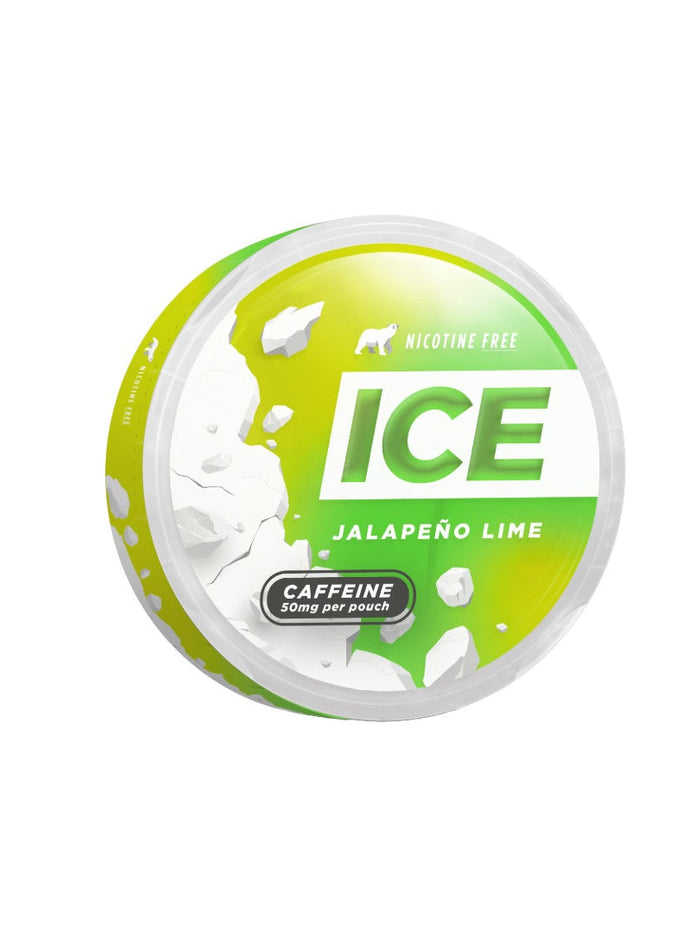 50mg Ice Range Jalapeno Lime Caffeine Pouches - 20 Pouches