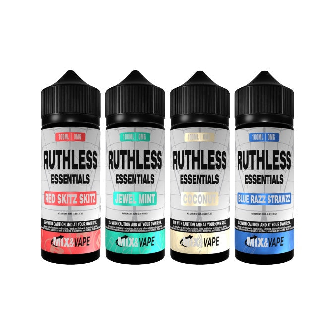 0mg Ruthless Essentials 100ml Shortfill (60VG/40PG)