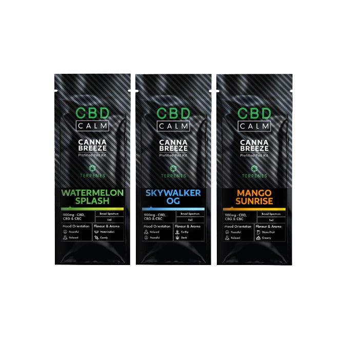 900mg CBD Calm Cannabreeze Prefilled Pod Vape Kit