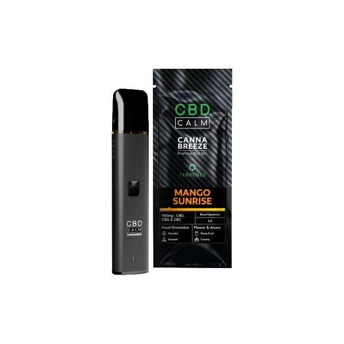 900mg CBD Calm Cannabreeze Prefilled Pod Vape Kit