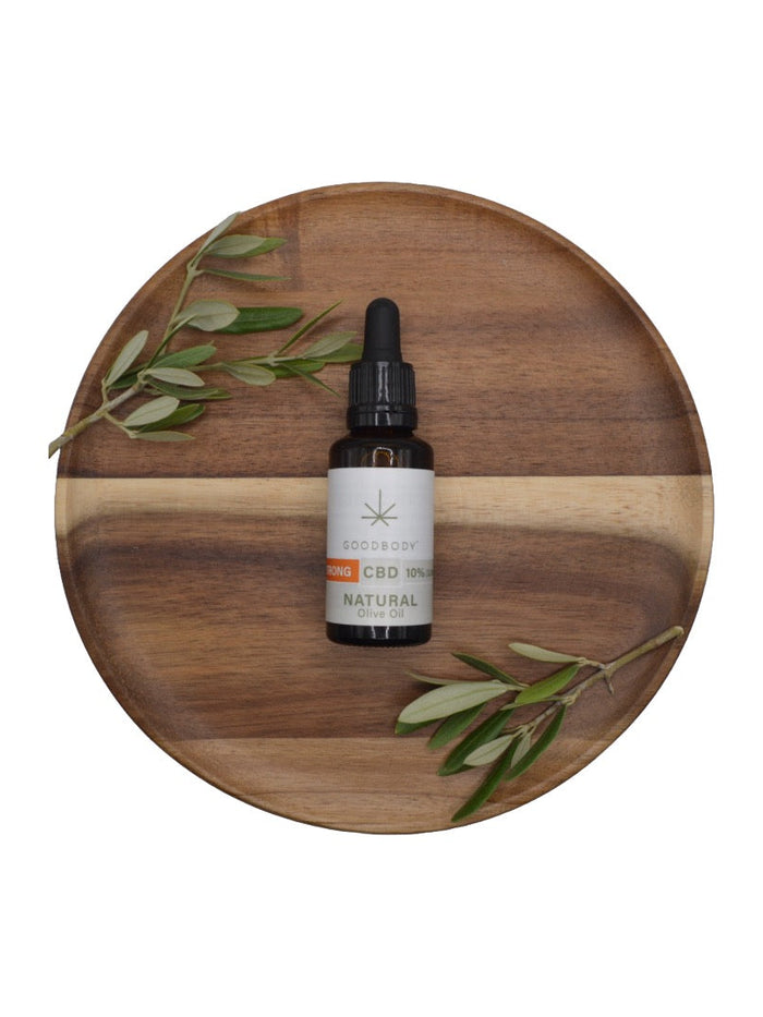 3000mg Goodbody Botanicals 10% CBD Natural Olive Oil Drops - 30ml
