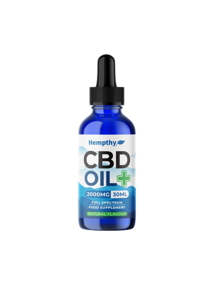 Hempthy 2000mg CBD Oil Full Spectrum Natural - 30ml