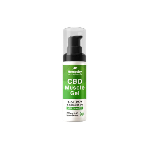 Hempthy 250mg Broad Spectrum CBD Muscle Gel - 50g