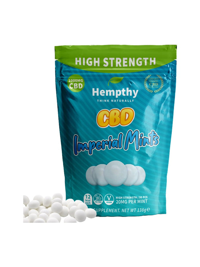 Hempthy 1000mg CBD Imperial Mints - 50 Pieces