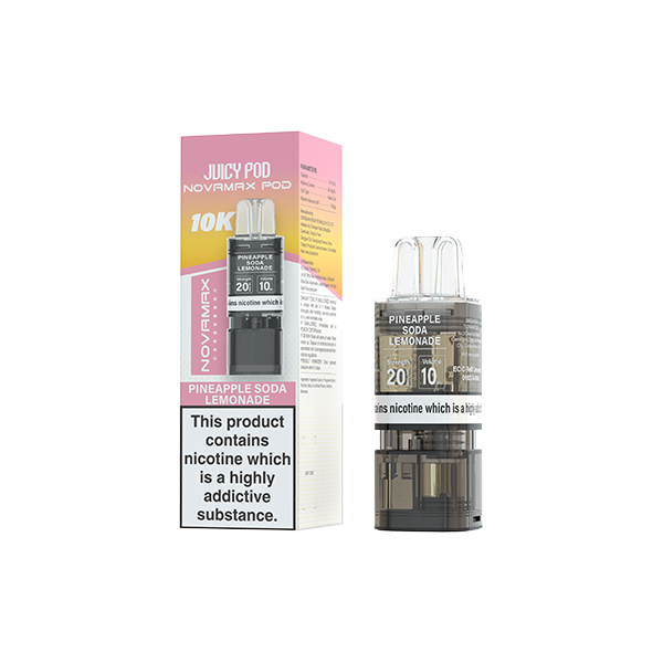 20mg Juicy Pod Novamax Prefilled Pods 10000 Puffs - 1 Pcs