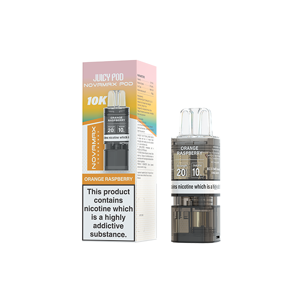 20mg Juicy Pod Novamax Prefilled Pods 10000 Puffs - 1 Pcs