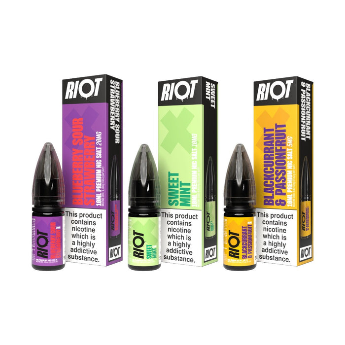 20mg RIOT X 10ml Nic Salts by Riot Squad (50VG/50PG)