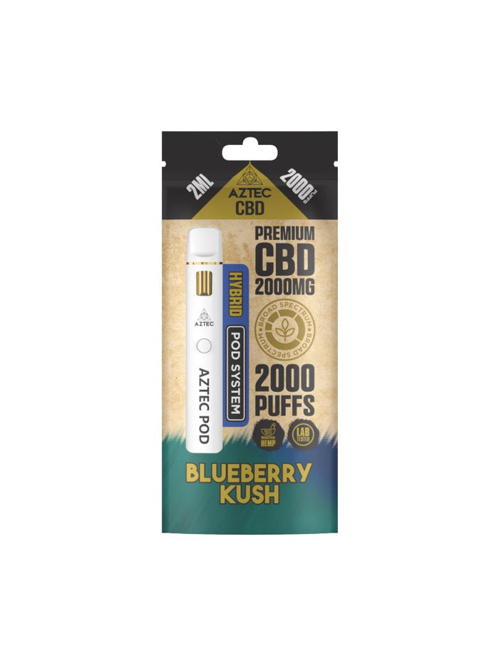 Aztec CBD 2000mg Broad Spectrum Starter Pro Pod Vape Kit 2000 Puffs