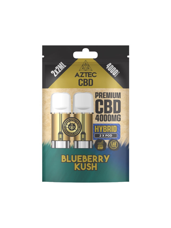 Aztec CBD 4000mg Broad Spectrum CBD Pods 2ml 4000 Puffs - 2 Pcs