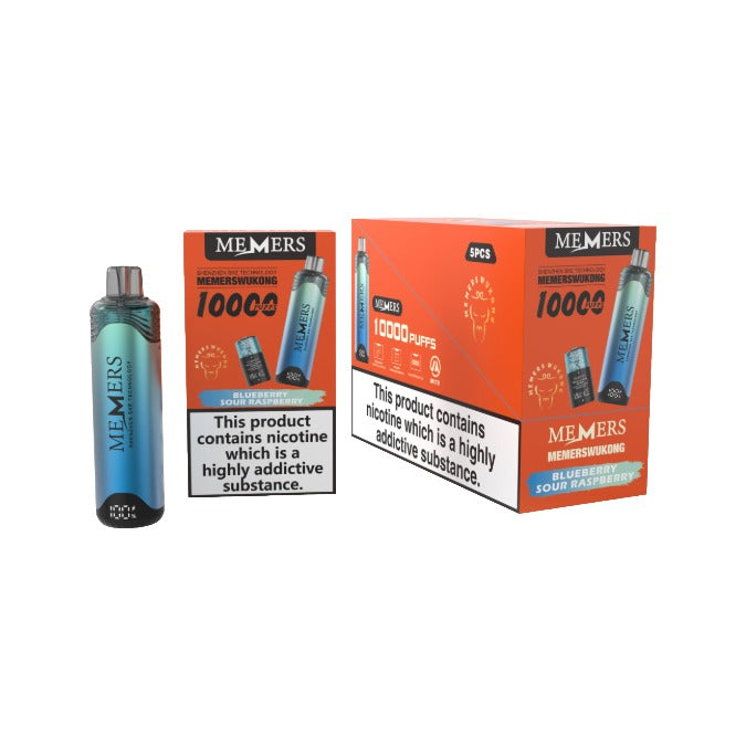 5 x 20mg Memers Wukong V10000 Prefilled Pod Vape Kit 10000 Puffs – (2 Free Kits With Every Box Of 5)