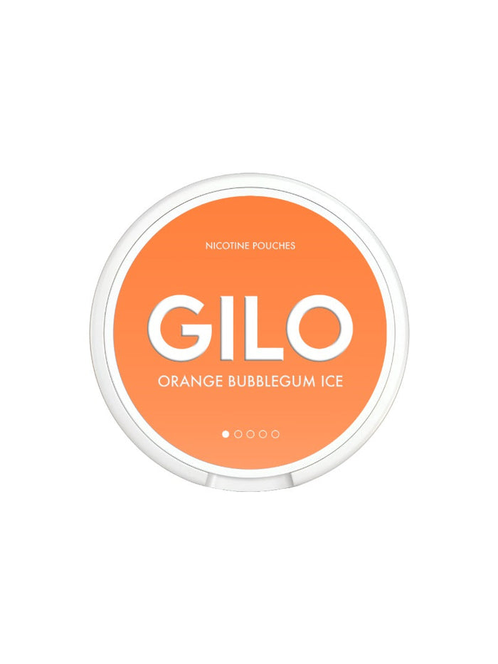 4mg GILO Nicotine Pouches Orange Bubblegum Ice - 20 Pouches