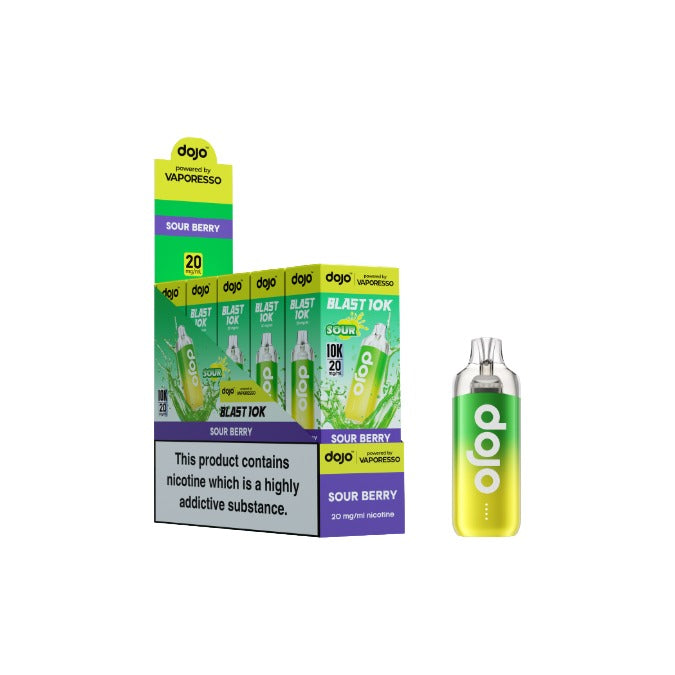 10 x 20mg Vaporesso Dojo Blast 10K Prefilled Pod 10000 Puffs (Buy 10 Pods Get 2 Kits Free)