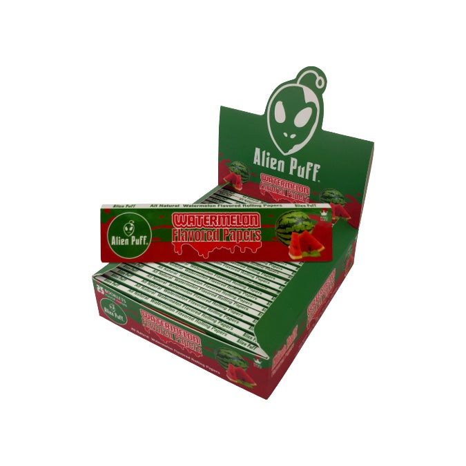 Alien Puff Watermelon Flavour King Size Papers - 25 Booklets (HPF2813)