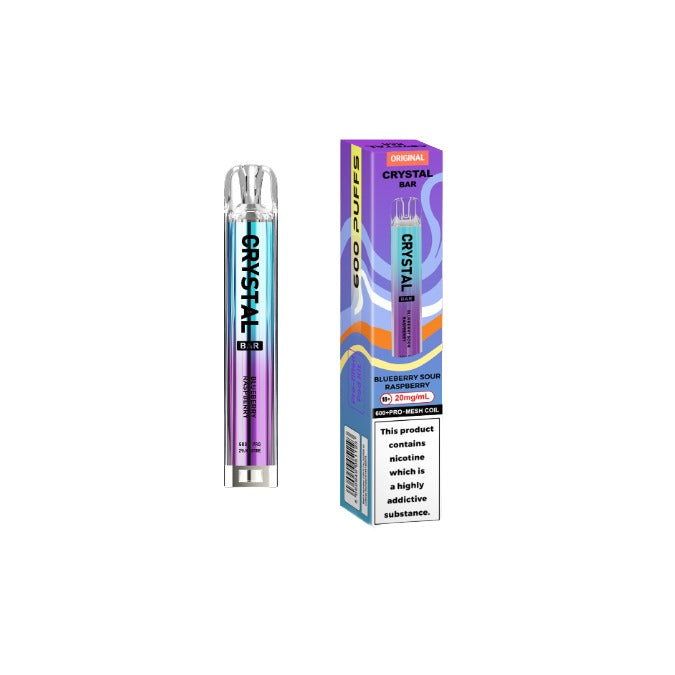 20mg Crystal Bar Original 600 Prefilled Pod Vape Kit