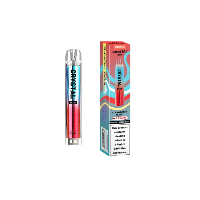 20mg Crystal Bar Original 600 Prefilled Pod Vape Kit