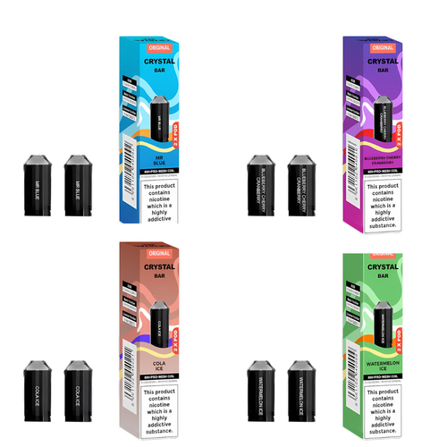 Crystal Bar 600 Prefilled Pod 600 Puffs - 2 Pcs