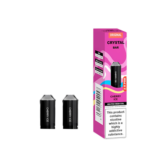 Crystal Bar 600 Prefilled Pod 600 Puffs - 2 Pcs