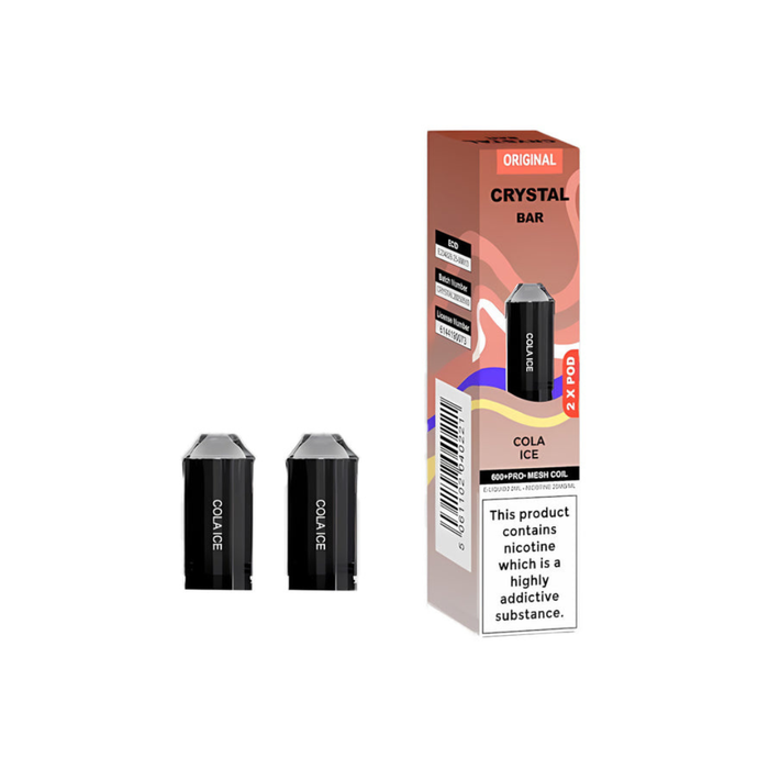 Crystal Bar 600 Prefilled Pod 600 Puffs - 2 Pcs