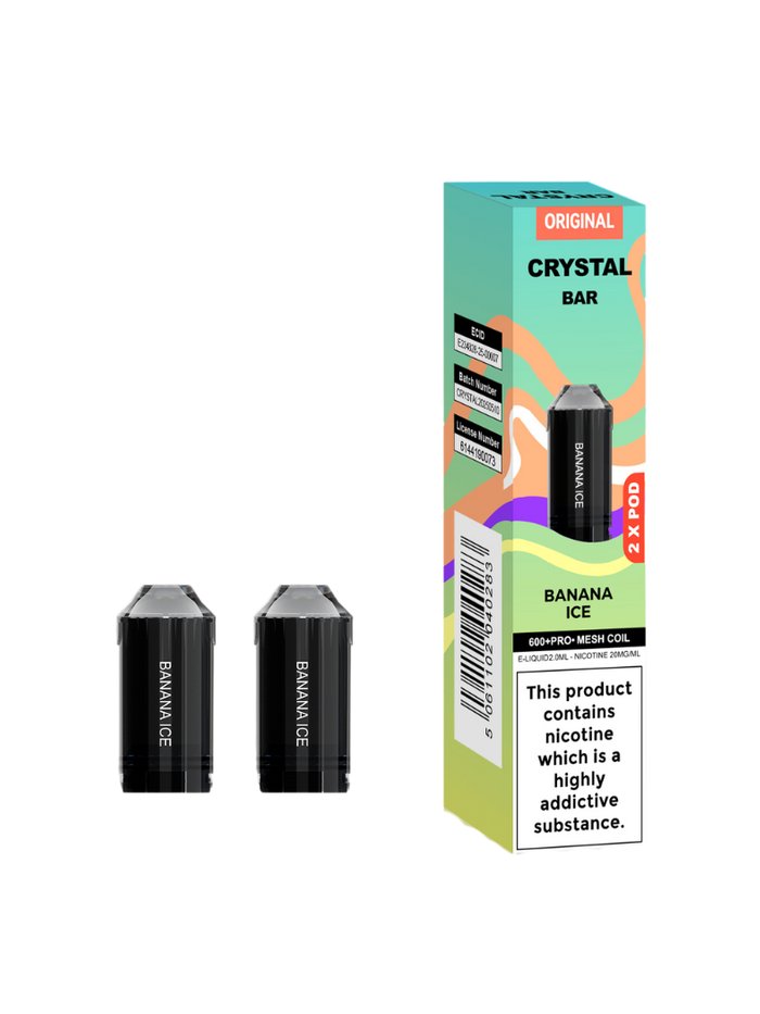 Crystal Bar 600 Prefilled Pod 600 Puffs - 2 Pcs