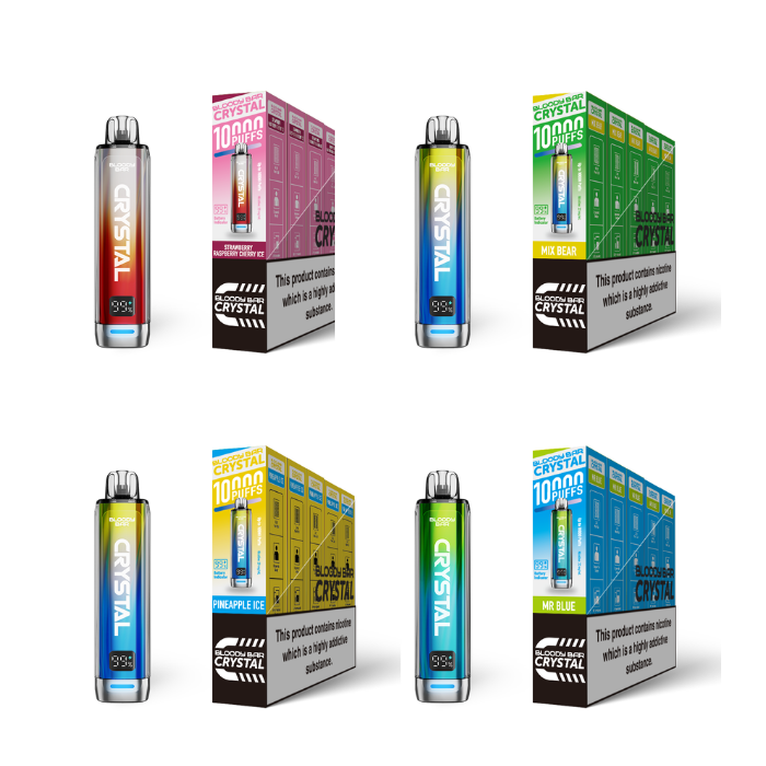 20mg Bloody Bar Crystal 10K Prefilled Pod Vape Kit 10000 Puffs