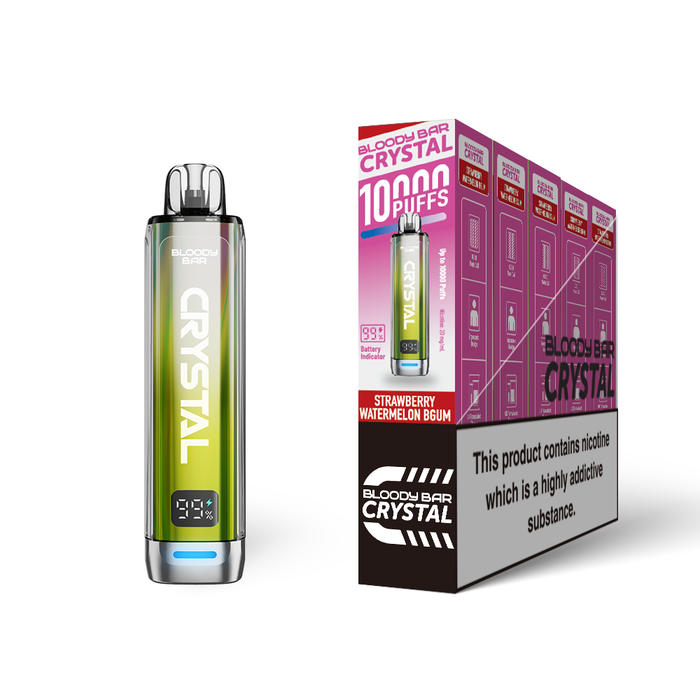 20mg Bloody Bar Crystal 10K Prefilled Pod Vape Kit 10000 Puffs