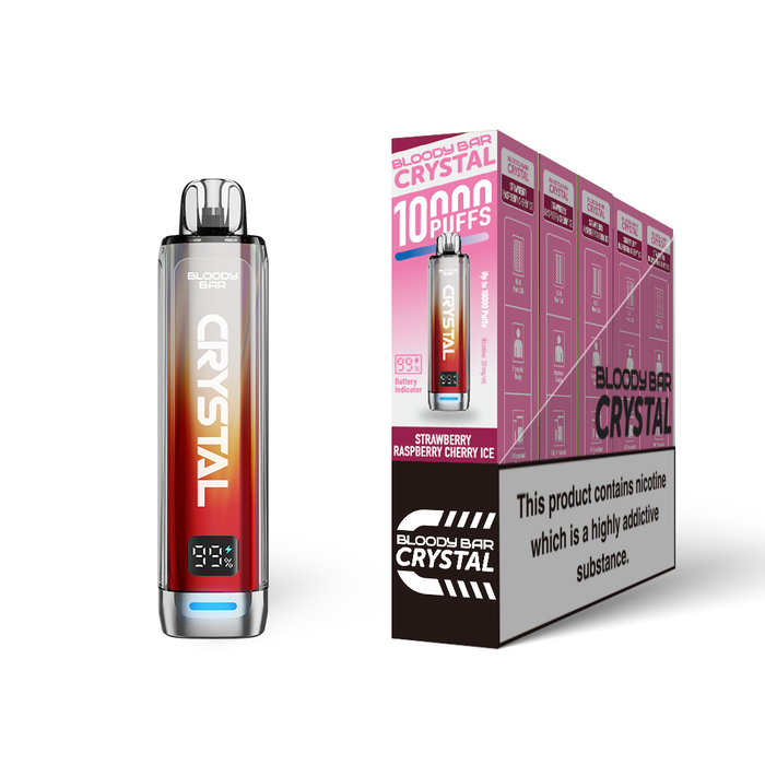 20mg Bloody Bar Crystal 10K Prefilled Pod Vape Kit 10000 Puffs