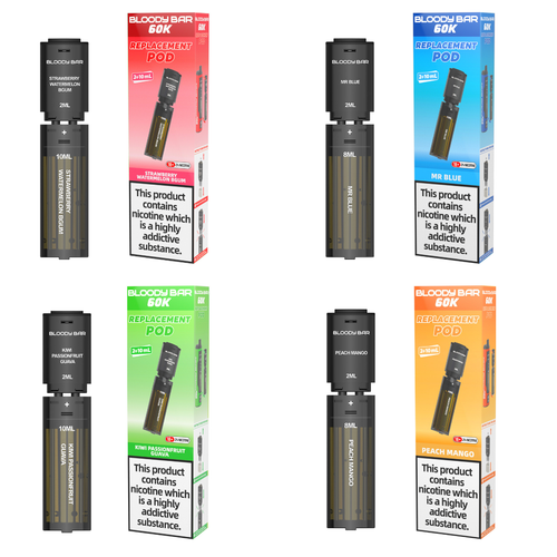 20mg Bloody Bar 60K Prefilled Pods 60000 Puffs