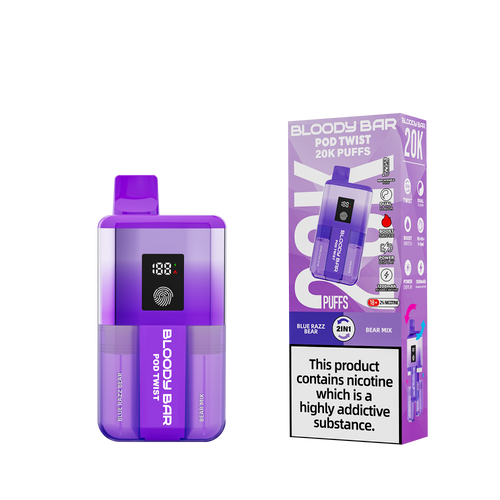 20mg Bloody Bar 20K Twist Prefilled Pod Vape Kit 20000 Puffs