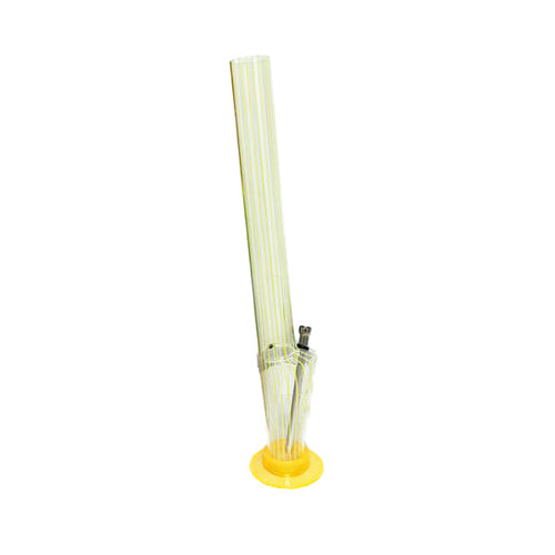 24" Striped Design Acrylic Bong - (GS1166)