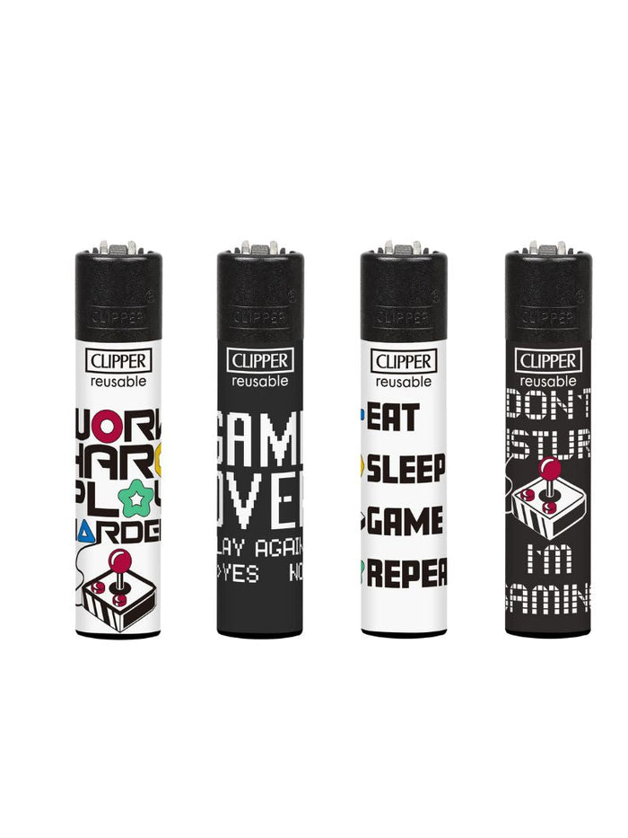 40 Clipper CP11RH Classic Gaming 4 Life Flint Lighters - CL3C1580