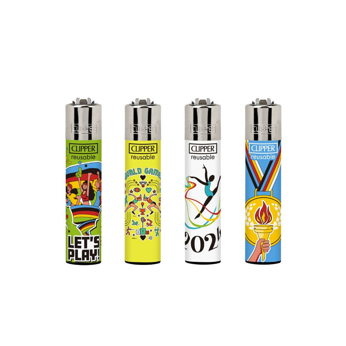 40 Clipper CP11RH Classic World Games Flint Lighters - CL3C1640UKH