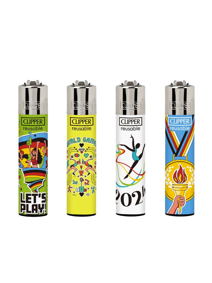 40 Clipper CP11RH Classic World Games Flint Lighters - CL3C1640UKH
