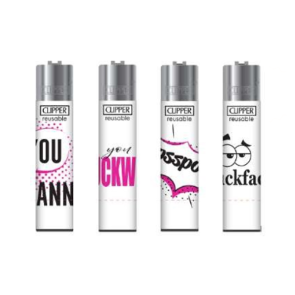 48 Clippers D48 CP11RH Classic Large Lighter Naughty Words - CL5A084UKH