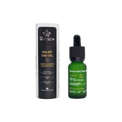 Dr Watson 1500mg Broad-Spectrum Relief CBD Oil 20ml