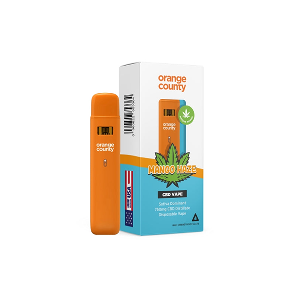 Orange County 750mg CBD Disposable Vape Pen 1ml