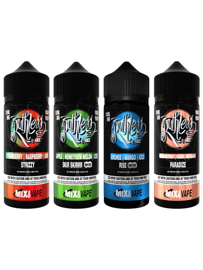 0mg Ruthless 120ml Shortfill (70VG/30PG)