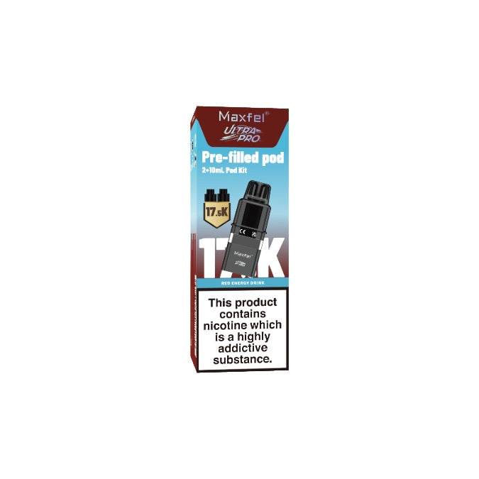 20mg Maxfel Ultra Pro Replacement Prefilled Pods 17500 Puffs