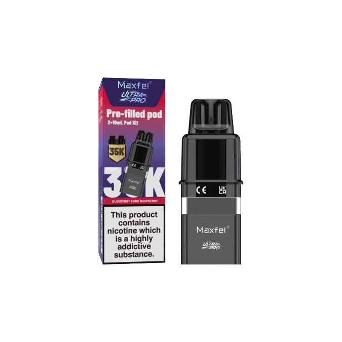 20mg Maxfel Ultra Pro Replacement Prefilled Pods 17500 Puffs