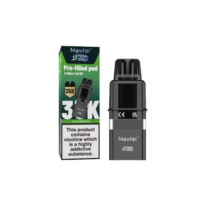20mg Maxfel Ultra Pro Replacement Prefilled Pods 17500 Puffs