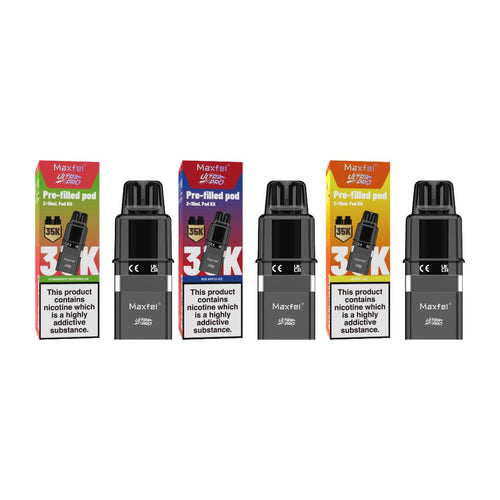 20mg Maxfel Ultra Pro Replacement Prefilled Pods 17500 Puffs