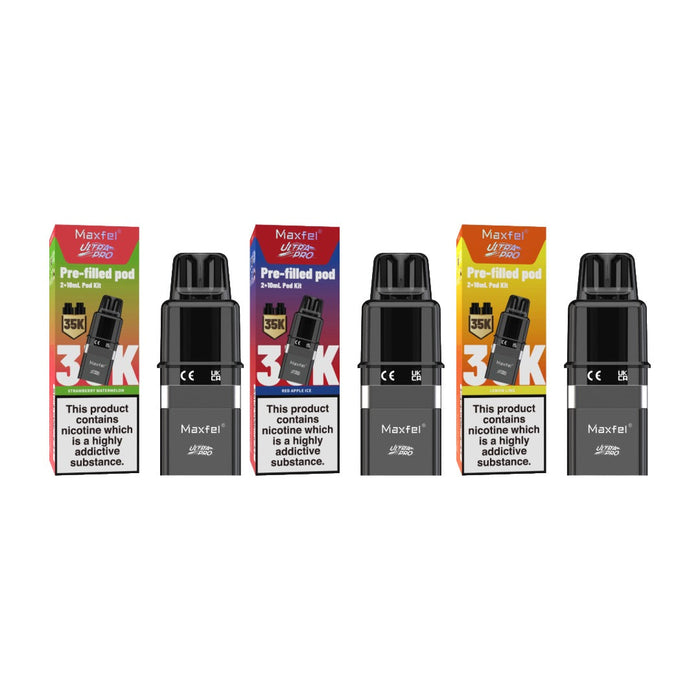 20mg Maxfel Ultra Pro Replacement Prefilled Pods 17500 Puffs